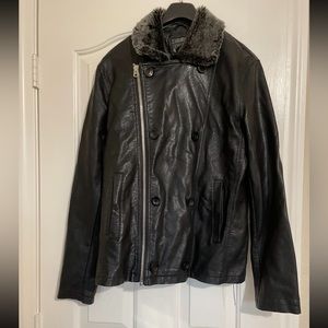 21 Men Faux fur Collar Jacket